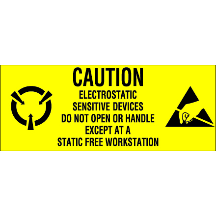 1 x 2 <span class='fraction'>1/2</span>" - "Electrostatic Sensitive Devices" Labels