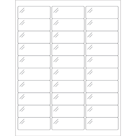 Pure Clear Rectangle Laser Labels