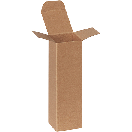 1 <span class='fraction'>3/4</span> x 1 <span class='fraction'>3/4</span> x 6" Kraft Reverse Tuck Folding Cartons