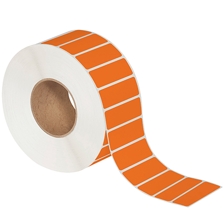 3 x 1" Orange Thermal Transfer Labels